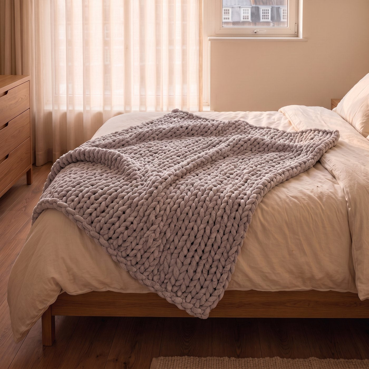 Weighted Knitted Blanket